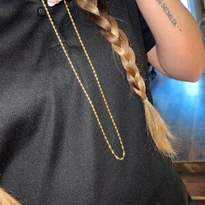 Elegant Gold Chain Necklace 18KGP 16in, for men or women!